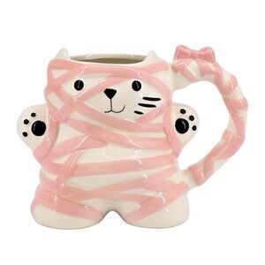 Sheffield Home - Mummy Cat Mug with Pink Accents